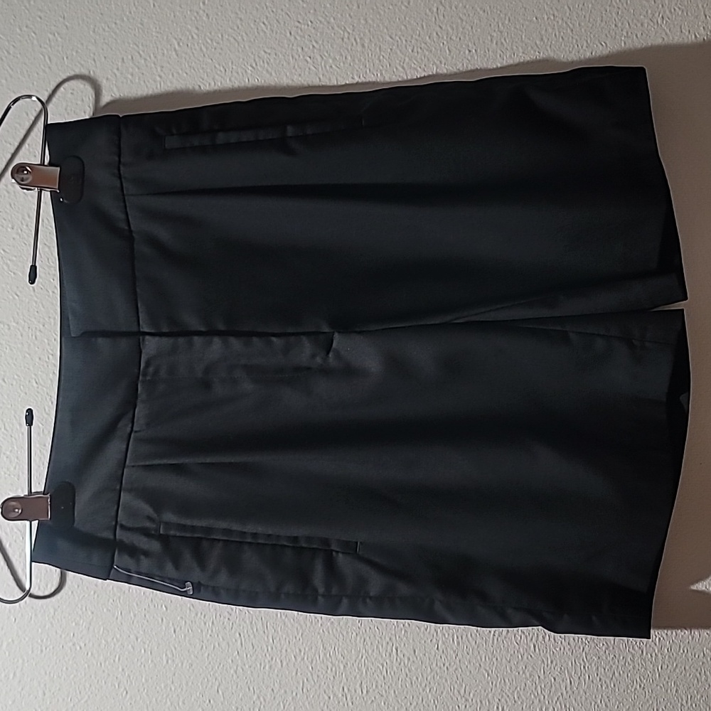 LOULOU STUDIO Wool Black High-Rise Paperboy Pleated Tailored Shorts NWOT